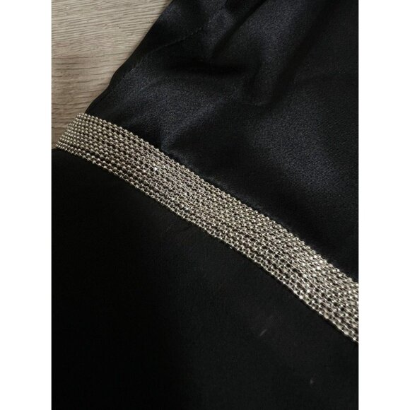 $695 3.1 Phillip Lim Women's Black Round Neck Sleeveless Silk Belt Dress Size 4 - Picture 5 of 9